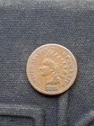 1876 Semi Key Indian Head CENT.  Solid VF