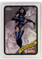 2025 Topps Chrome Marvel Comics Refractor Psylocke #135 0wz