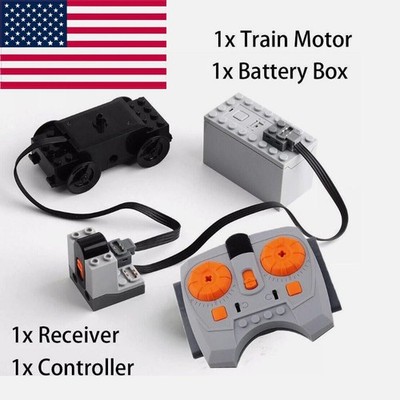 Power Functions 4pcs Battery Box Train Motor IR Receiver Controlled For Lego Set