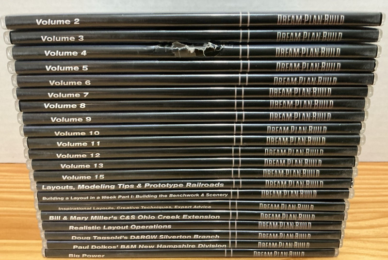 Dream Plan Build DVD Video Series Railroad & Prototype Trains Lot of 21