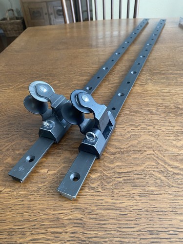 MERRIMAN 27MM TWIN SHEET LEAD BLOCKS On 34” MERRIMAN 25MM TRACKS (USED Set Of 2)