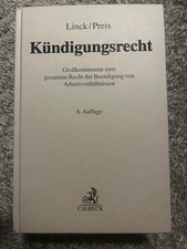 Linck/Preis: Kündigungsrecht - NEU 8. Auflag...