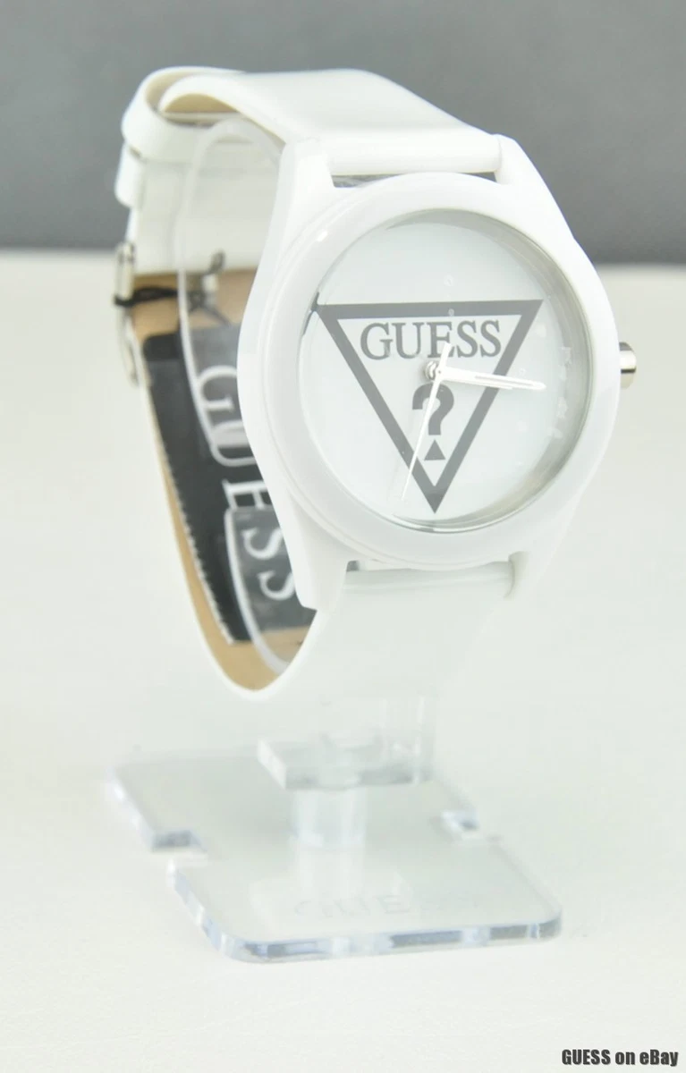 FREE Ship USA Watch GUESS White Leather Ladies New W65014L1 Lovely