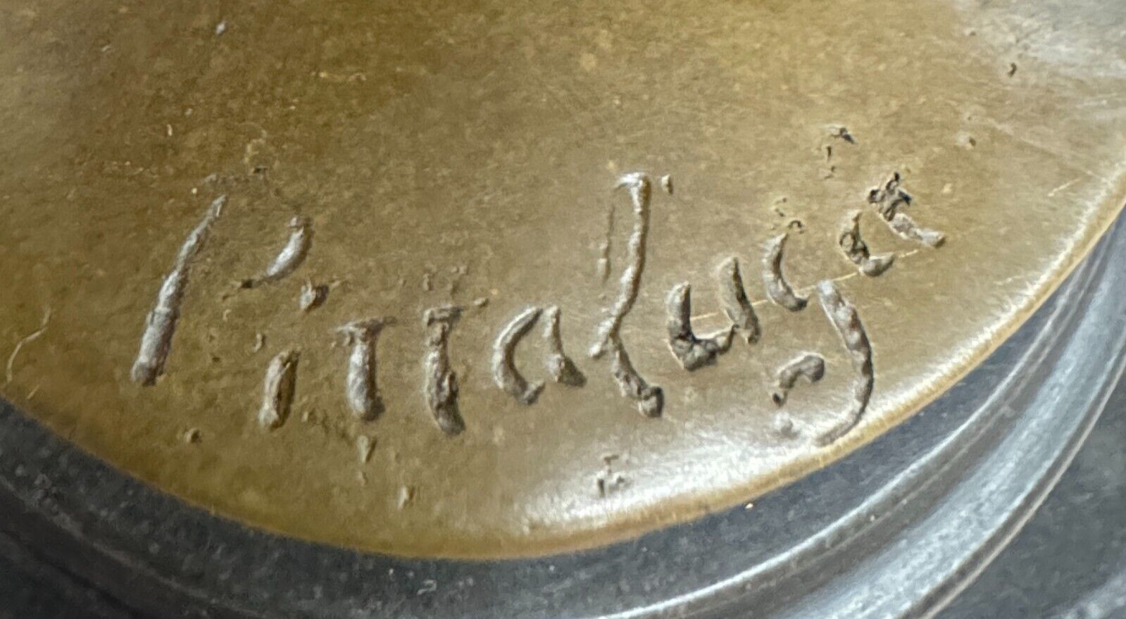 Art Deco Style Statue Sculpture Nymph Sexy Art Nouveau Style Bronze Signed DEAL