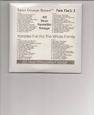 Karaoke CD G Pack SWEET GEORGIA BROWN FUN PACK 2 SET on 4 Discs