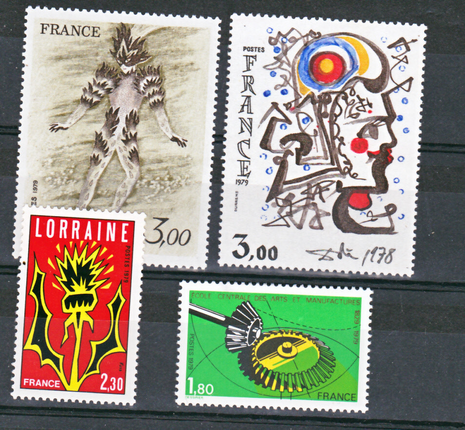 Lot Comprenant Les 47 Timbres Authentiques Et Neufs De France De 1979