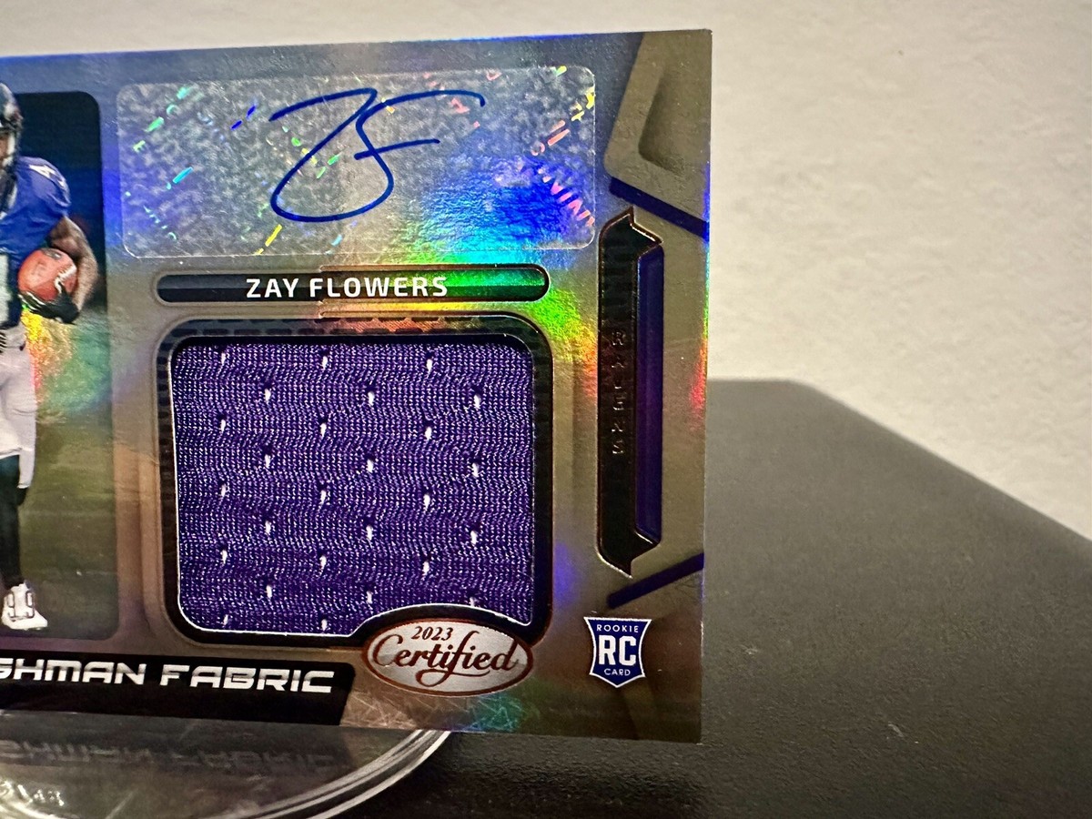 2023 Panini Certified - Freshman Fabric Signatures Zay Flowers