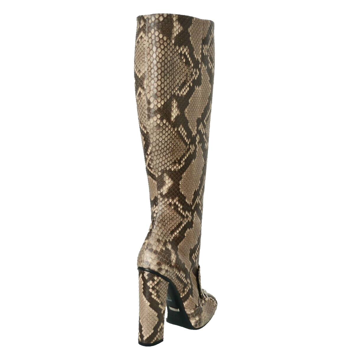 NIB GUCCI WOMENS HORSEBIT PYTHON SNAKESKIN LEATHER HIGH KNEE BOOTS