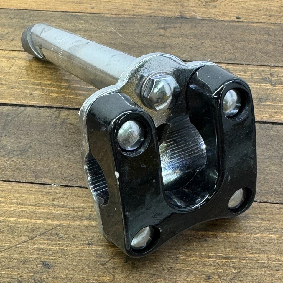 Double Clamp BMX Stem Neck Old School BMX Black 1 in Quill 70s 80s MX M2 - Image 2 of 4