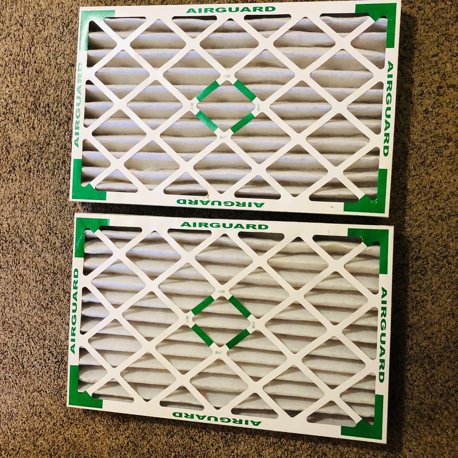 AirGuard HVAC Air Filters 16x25x2 Set of 4 New eBay