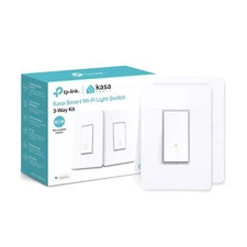 Kasa Smart 3 Way Switch HS210 KIT, Needs Neutral Wire, 2.4GHz Wi-Fi Light Swi...