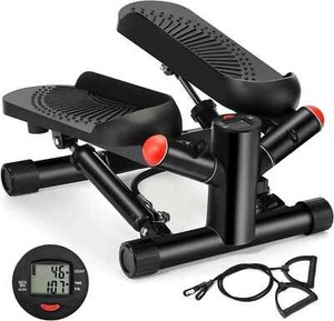 At-Home Exercise Stepper: Portable Twist Stepper for Full Body Workout-up 330lbs