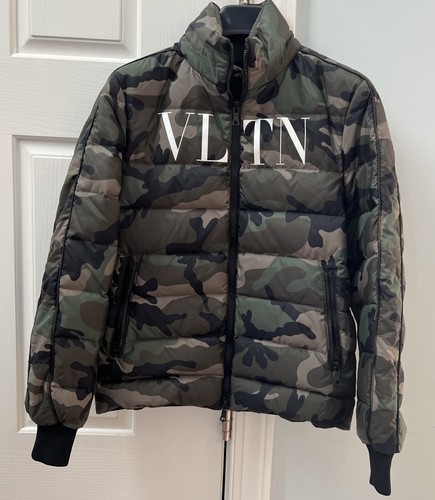 $3k Authentic VALENTINO Garavani Italy Camouflage Down Puffer Camo Jacket Size34