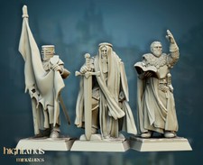 Crusaders Human Fighter Knight Commanders Miniature  D D DnD 