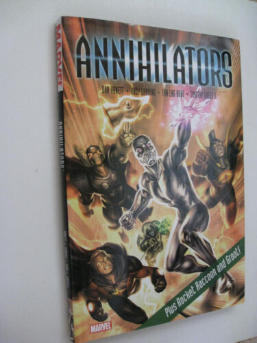 Annihilators  US HC 1st/1st DJ protected  Silver Surfer Rocket Raccoon Groot - Picture 1 of 6