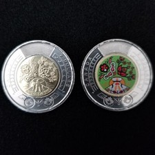2023 Canada National Indigenous Peoples Day 2 Dollar Colour+Non-Coloured Toonie
