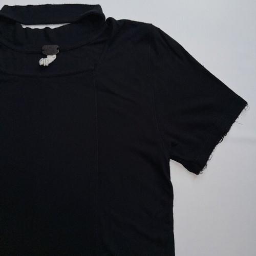 WE THE FREE People maglione donna GRANDE nero maglia cavo manica corta collo - Foto 2 di 6