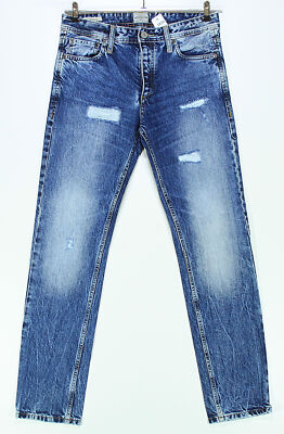 JACK & JONES Nick Herren Jeans W30 L32 30/32 blau hellblau used wie Neu J1824