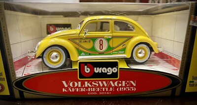 Burago Volkswagen Kafer-Beetle (1955) 1:18 Scale Special Collectible- Made in It