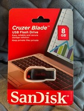 SANDISK CRUZER BLADE 8 GB USB FLASH DRIVE - NEW