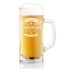 Bierseidel Bierkrug mit Gravur 0,5L personali...