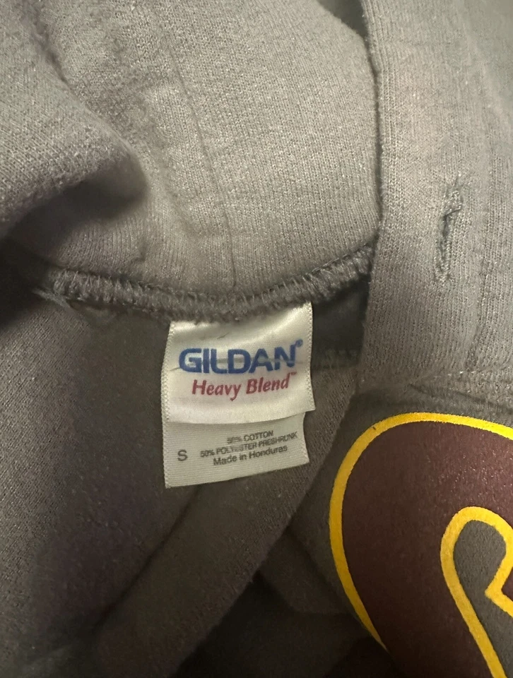 Arizona Sun Devils Sudadera Unisex Pequeña Gris Sudadera con Capucha Gildan Foto 4 de 4