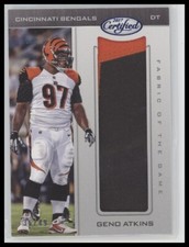 #FG-GA Geno Atkins 2017 Panini Certified #/49 Fabric of the Game Prime
