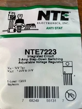 NTE Electronics NTE7223 IC-STEP DOWN SWITCHING VOLTAGE REGULATOR 5 LEAD TO-220
