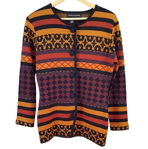 Andrea Jovine wool cardigan sweater red 
