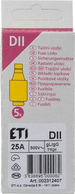 ETI Diazed-Sicherungseinsatz DII 25 A
