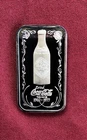 COCA COLA 75TH ANNIVERSARY 1 OZ SILVER ART BAR .999 HUNTSVILLE ALA