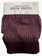 NWT EXPRESS Comfort Cotton Boxer Briefs Sz S-M-L-XL Purple Stripes E1