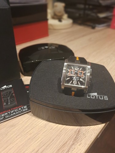 Lotus Chronograph schwarz Lemans Edelstahl, Carbon Spangenband - Bild 2 von 4