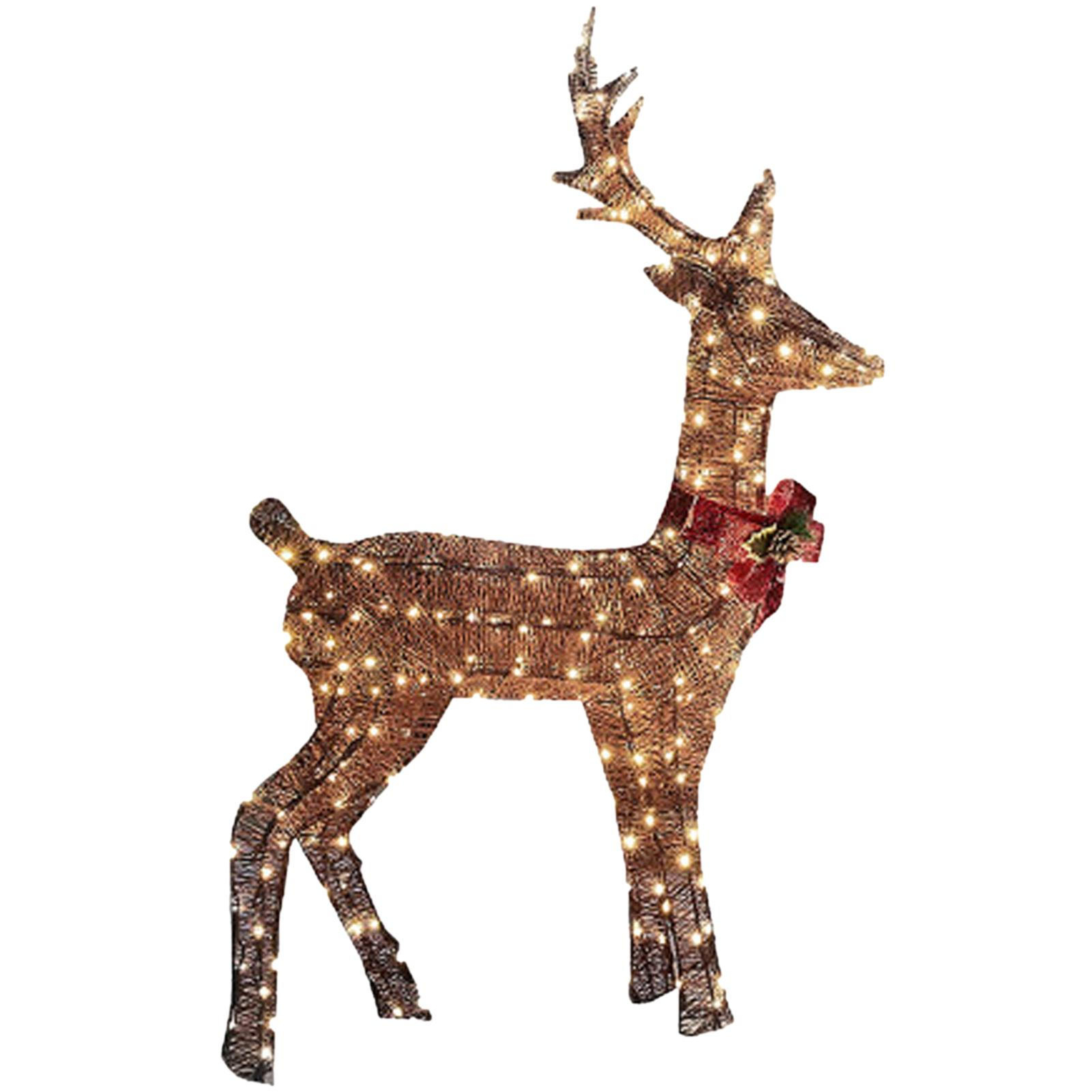 2023 New Lighted Christmas Deer Set Outdoor Yard Decoration With LED