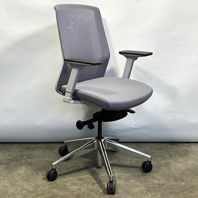 Bestuhl J1 Mesh Task Chair Grey White Polished Base Swivel Office Operators  Home UK
