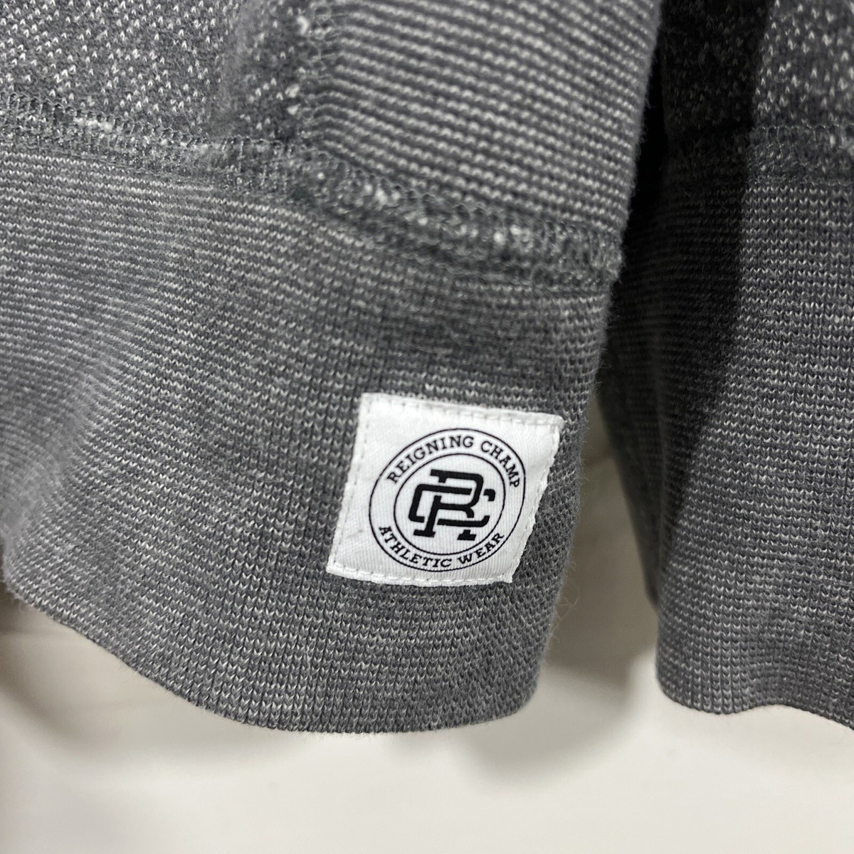 【新品未使用】REIGNING CHAMP /タイガーフリース セットアップ/L Reigning Champ Tiger Fleece Grey Full Zip Hoodie Men's XL
