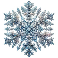 Wall decal sticker snowflake 18 x 18 cm large