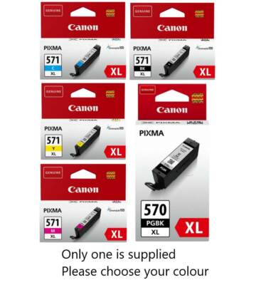 Cartucce Canon PGI-570XL / CLI-571XL | Scegli Colore E Capacità Per Pixma MG5752, TS8052