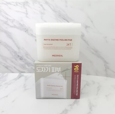 MEDIHEAL Phyto-Enzyme Peeling Pad Exfoliating Pads for Dead Skin Cells K-Beauty