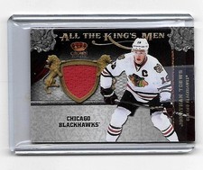 JONATHAN TOEWS 2011 PANINI  CROWN ROYALE ALL THE KINGS MEN GAME USED JERSEY