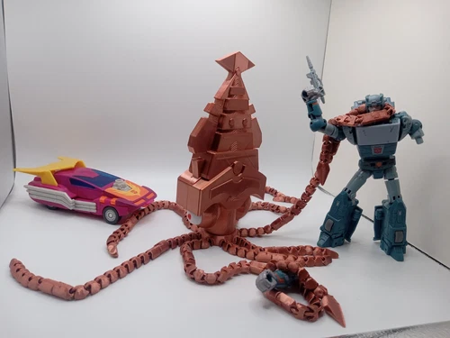 G1 Transformers the Movie Copper Robotic Squid Retro Design for Vintage Display