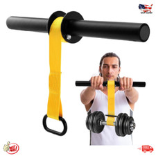 Forearm Strengthener with Anti-Slip Handles Durable Nylon Strap Wrist Roller