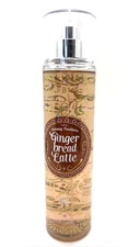 Bath & Body Works GINGERBREAD LATTE Mist 8oz PEAR BROWN SUGAR VANILLA WHIP CREAM
