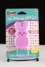 New Peeps Pink Bouncing Putty with Pink Bunny Container
