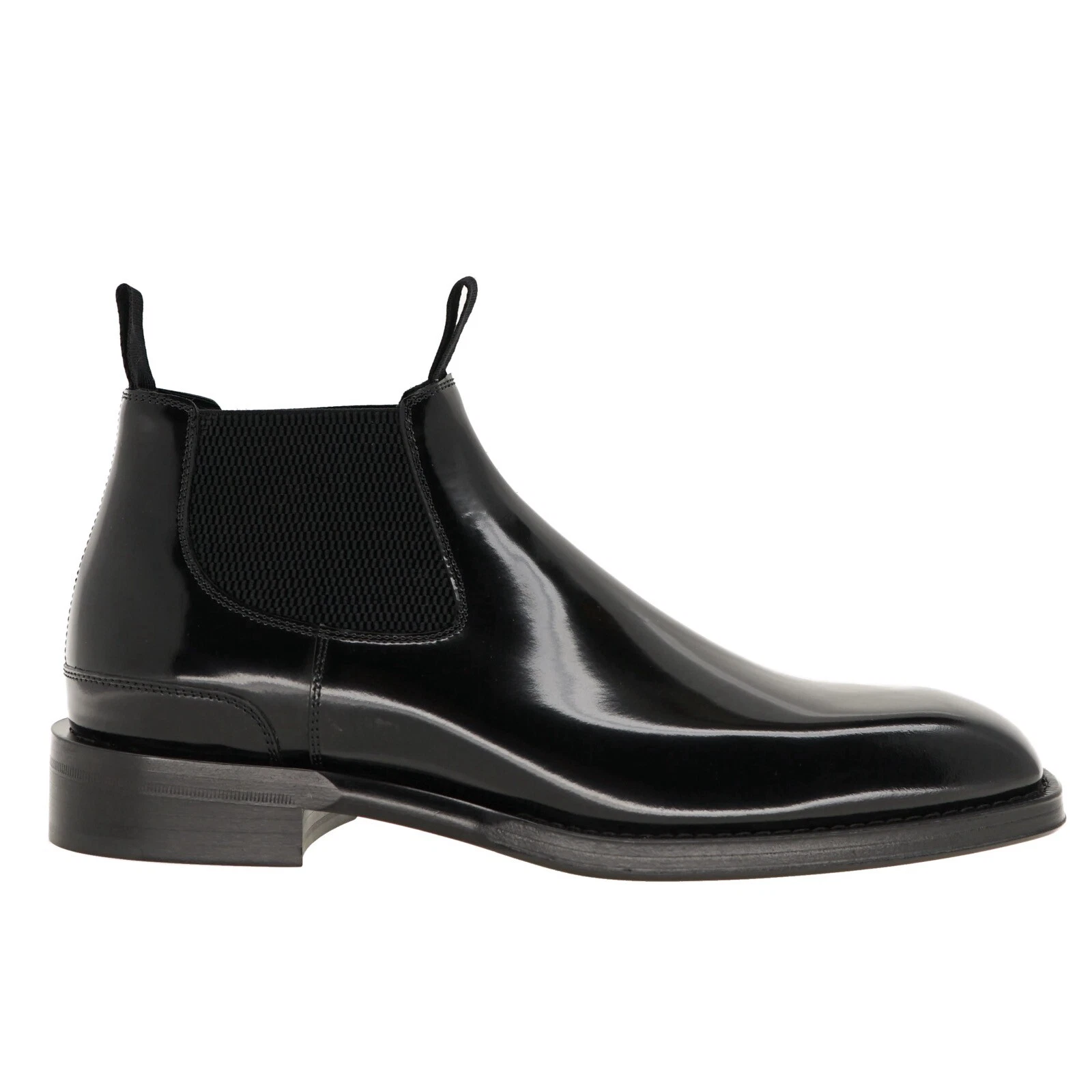 Burberry — Burberry Bloomsbury Chelsea Boots Black Leather Size 43 New