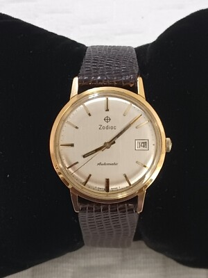 お値下げ❤昭和希少❤水準儀 測量機器 1970's Zodiac 723-920 21 J Automatic Cal. 70-72 14K Gold