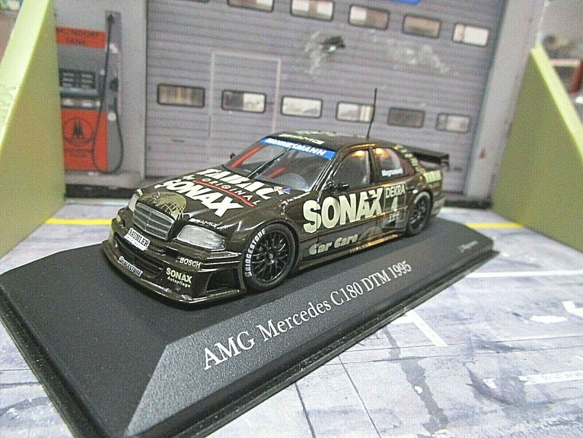 Miniature MINICHAMPS Mercedes C-CLASSE DTM 1995 - Échelle 1/18 - Tabac Sonax Ommen - Occasion Excellent état