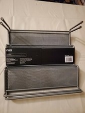 .org 3-tier Expandable Metal Mesh Shelf