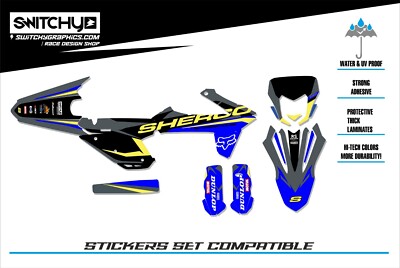Sherco 125 SE Factory 2025 Compatible ''A1black'' Decals Dekor
