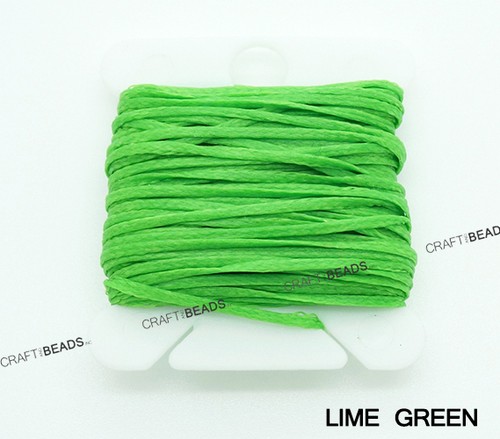 1x0.5mm Flat Waxed Polyester Braided Cord Beading Leather Craft String - 10yards - Picture 16 of 21